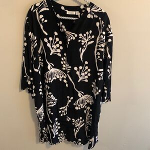 The Masai Clothing Company Viscose Black/White Dress ,Size: xxl